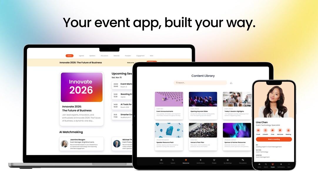 Fliplet Events mobile app demo